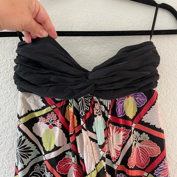 Rare Vintage Y2K Trina Turk Baby Doll Silk Dress - Picture 7 of 11